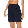 image:imageMicoson Womens Hiking Cargo Shorts Quick Dry Fit Golf Shorts High Waisted Athletic Travel Shorts with Zipper Pockets