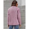 image:imageMicoson Womens Long Sleeve Cardigan Coat Lapel Button Down Warm Fuzzy Fleece Jacket Oversized Winter Outwear with Pockets