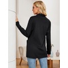image:imageMicoson Womens Long Sleeve Open Front Cardigan Casual Loose Lightweight Cardigans with Pockets1black