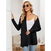 image:imageMicoson Womens Long Sleeve Open Front Cardigan Casual Loose Lightweight Cardigans with Pockets1black