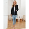 image:imageMicoson Womens Long Sleeve Open Front Cardigan Casual Loose Lightweight Cardigans with Pockets1black