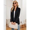 image:imageMicoson Womens Long Sleeve Open Front Cardigan Casual Loose Lightweight Cardigans with Pockets1black