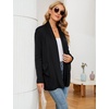 image:imageMicoson Womens Long Sleeve Open Front Cardigan Casual Loose Lightweight Cardigans with Pockets1black
