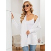 image:imageMicoson Womens Long Sleeve Open Front Cardigan Casual Loose Lightweight Cardigans with Pockets2white