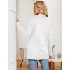 image:imageMicoson Womens Long Sleeve Open Front Cardigan Casual Loose Lightweight Cardigans with Pockets2white