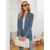 image:imageMicoson Womens Long Sleeve Open Front Cardigan Casual Loose Lightweight Cardigans with PocketsBlue