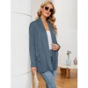 image:imageMicoson Womens Long Sleeve Open Front Cardigan Casual Loose Lightweight Cardigans with PocketsBlue