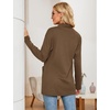 image:imageMicoson Womens Long Sleeve Open Front Cardigan Casual Loose Lightweight Cardigans with PocketsBrownnew