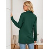 image:imageMicoson Womens Long Sleeve Open Front Cardigan Casual Loose Lightweight Cardigans with PocketsDark Green