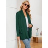image:imageMicoson Womens Long Sleeve Open Front Cardigan Casual Loose Lightweight Cardigans with PocketsDark Green