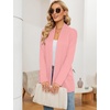 image:imageMicoson Womens Long Sleeve Open Front Cardigan Casual Loose Lightweight Cardigans with PocketsOrange Pink