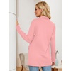 image:imageMicoson Womens Long Sleeve Open Front Cardigan Casual Loose Lightweight Cardigans with PocketsOrange Pink