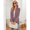 image:imageMicoson Womens Long Sleeve Open Front Cardigan Casual Loose Lightweight Cardigans with PocketsRed Bean Paste