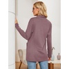 image:imageMicoson Womens Long Sleeve Open Front Cardigan Casual Loose Lightweight Cardigans with PocketsRed Bean Paste