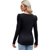 image:imageMicoson Womens Summer Shirt Ruched Square Neck Tops Puff Short Sleeve TShirt Loose Casual Tunics