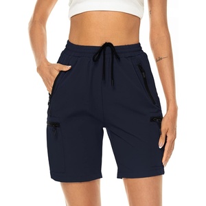 image:imageMicoson Womens Hiking Cargo Shorts Quick Dry Fit Golf Shorts High Waisted Athletic Travel Shorts with Zipper Pockets
