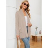 image:imageMicoson Womens Long Sleeve Open Front Cardigan Casual Loose Lightweight Cardigans with PocketsLight Brown