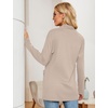 image:imageMicoson Womens Long Sleeve Open Front Cardigan Casual Loose Lightweight Cardigans with PocketsLight Brown