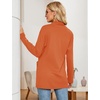 image:imageMicoson Womens Long Sleeve Open Front Cardigan Casual Loose Lightweight Cardigans with PocketsOrange